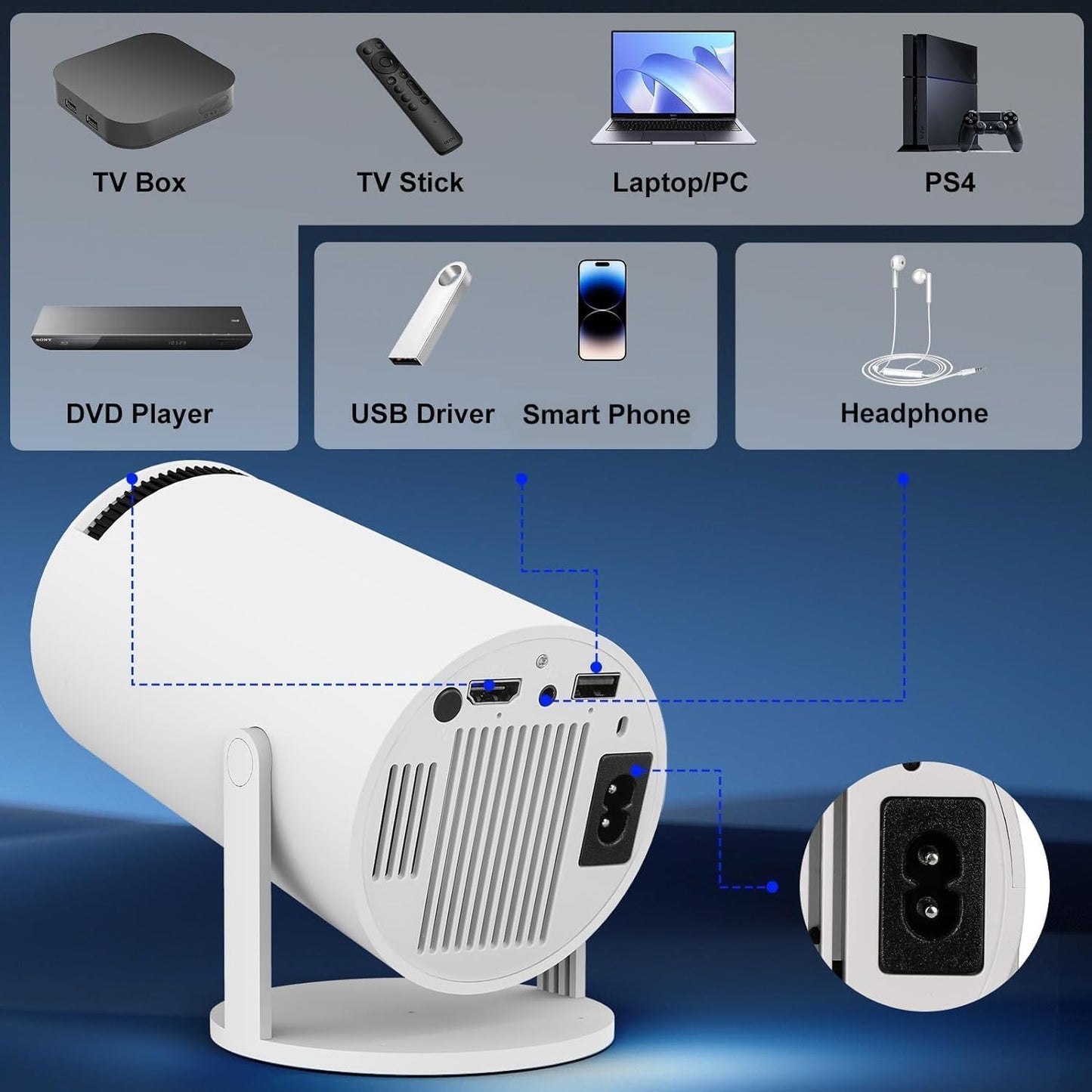 Astronova™ Portable Mini Projector by Prokart
